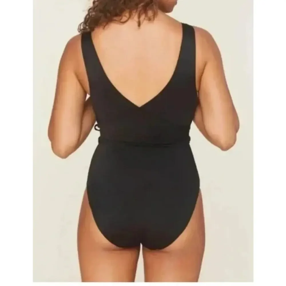 Andie The Belmar One Piece Swimsuit In Black L NWT